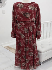 Rosey Maroon Dress