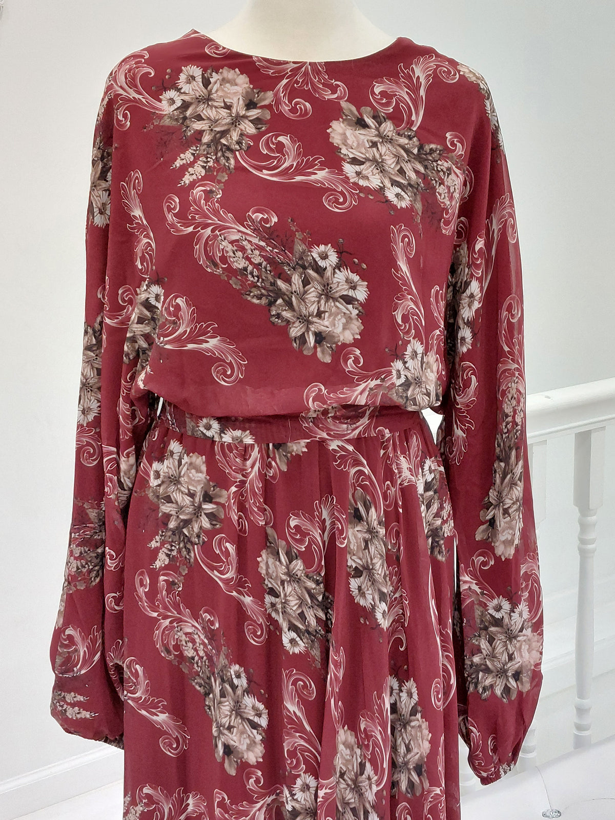 Rosey Maroon Dress