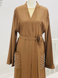 Tayeba Abaya Pearl Tan