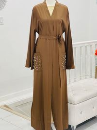 Tayeba Abaya Pearl Tan
