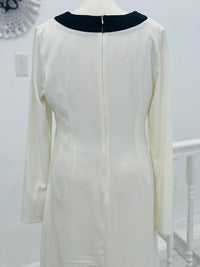 W & B Abaya Lace White, Black