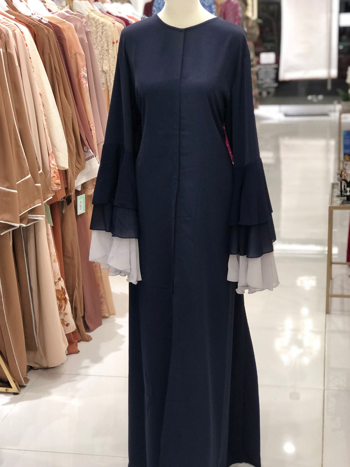Saiyra Ruffle Sleeve Abaya