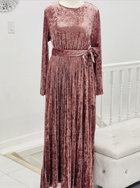 Shiza Velvet Pink Dress