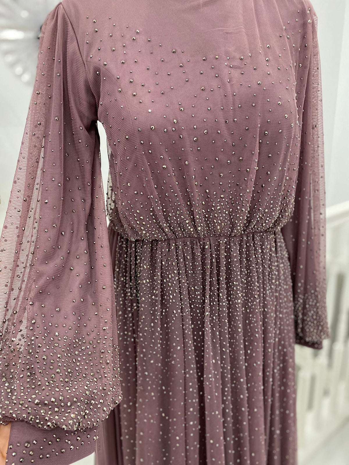 Zeenat Shimmery Purple