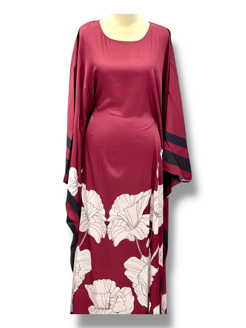 Printed Butterfly Abaya