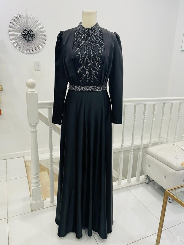 Hadiah Black Long Dress