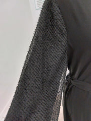 Black Abaya Front Zipper