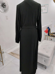 Black Abaya Front Zipper