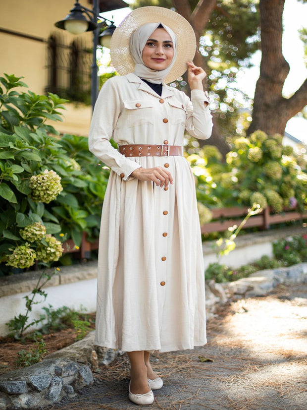 Button Front Dress