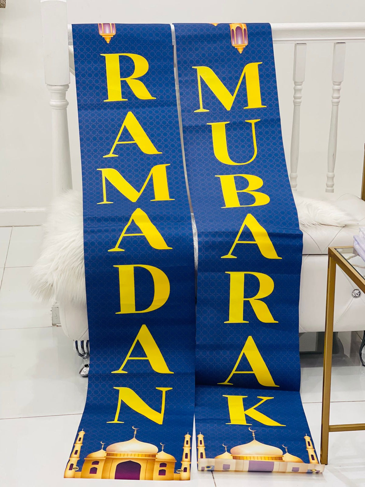 Ramadan Mubarak Porch Banner