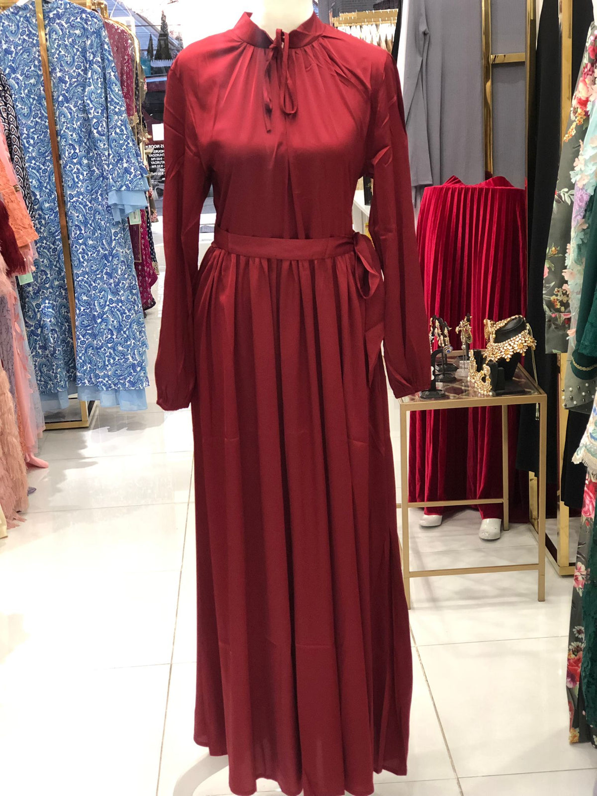 Mushq Satin Ruby Dress